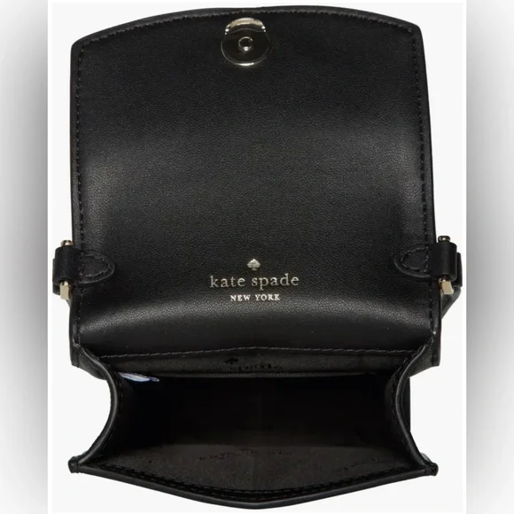 Kate Spade Black Leather phone purse - Picture 3 of 5
